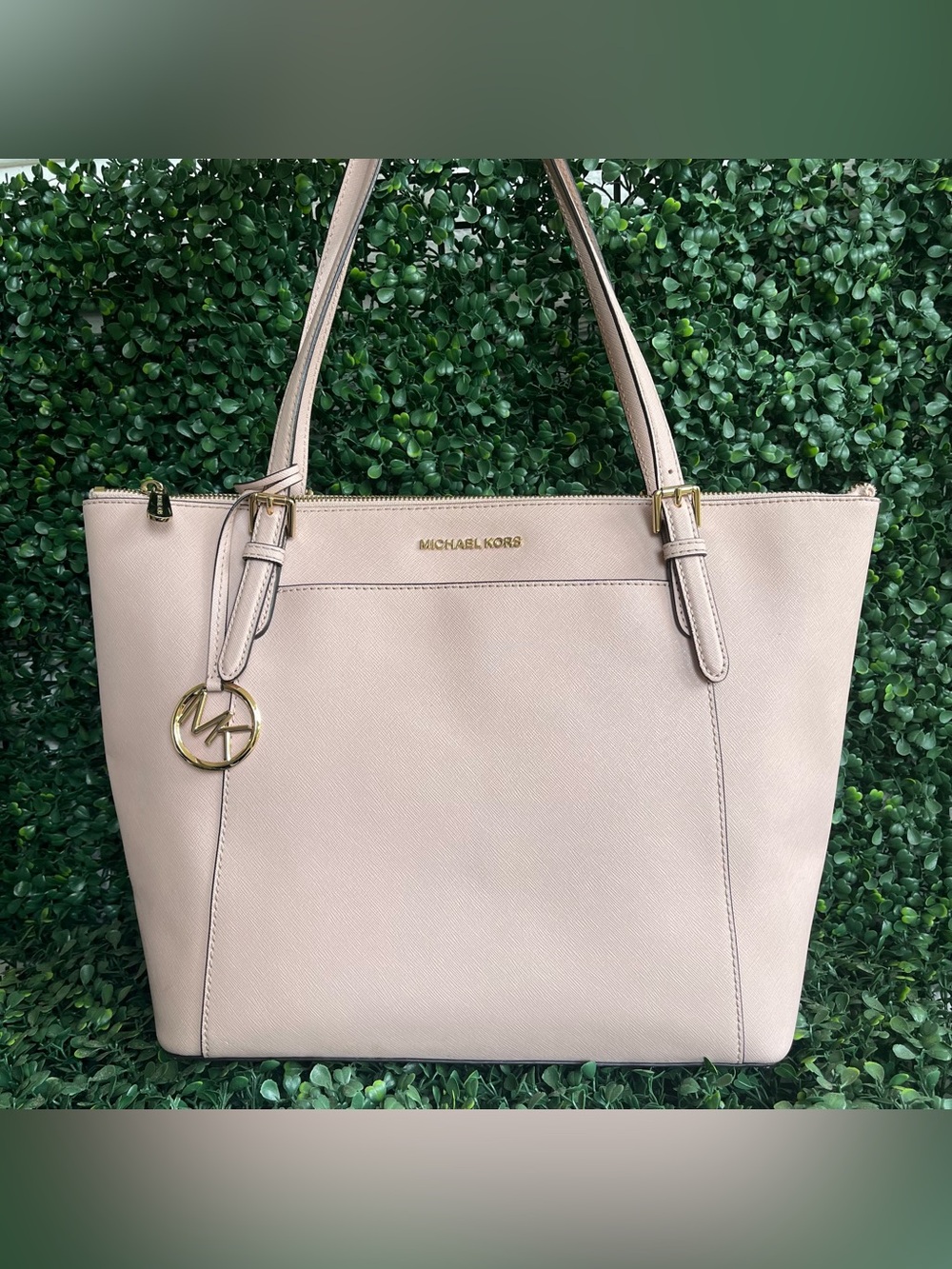 MICHAEL KORS Jet Set Tote Shoulder Bag Hamilton Laptop Work Bag Soft Pink